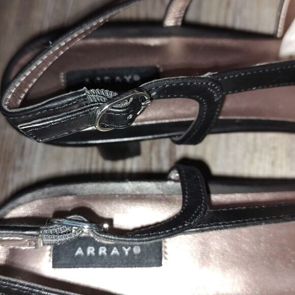 Array Jewel Womens Leather Cap Toe Slingback Heels  Sz 10.5 NWOT - Picture 7 of 8